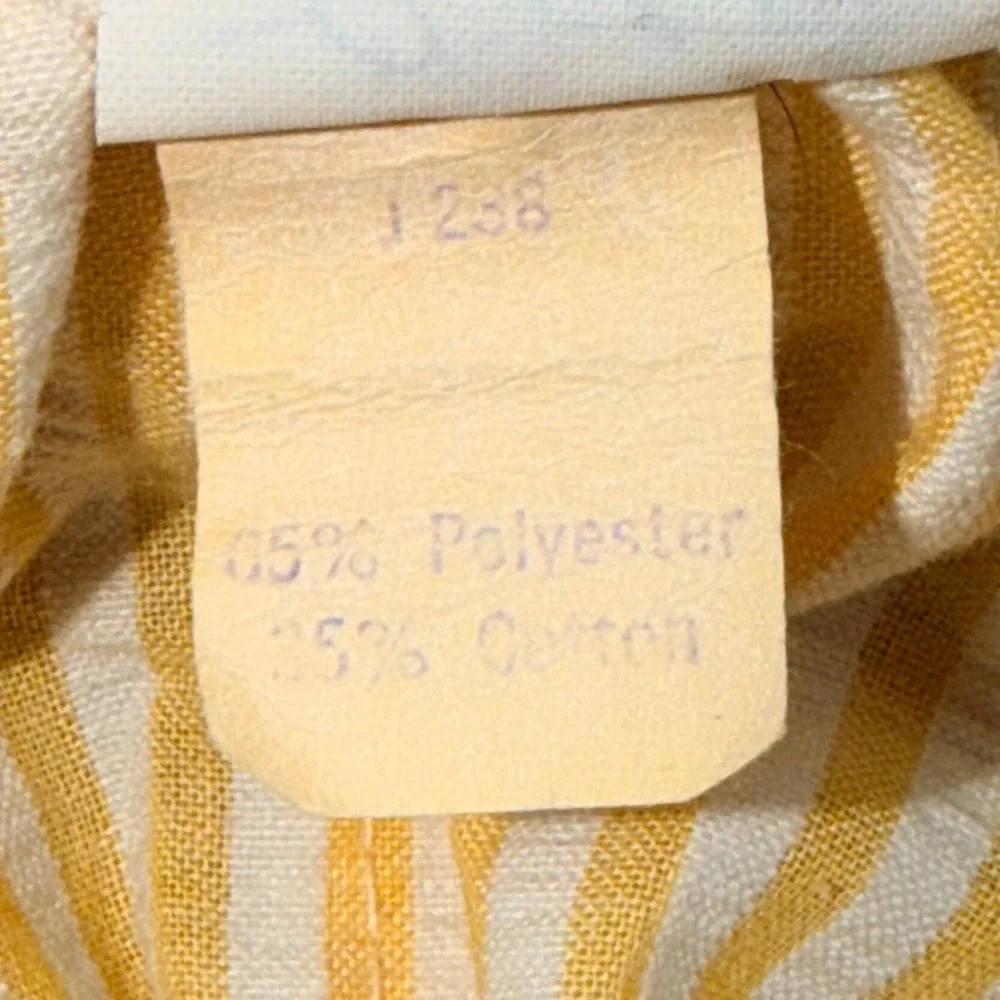 Vintage Carters Yellow Striped Seersucker Giraffe Jumpsuit 2T Made in USA